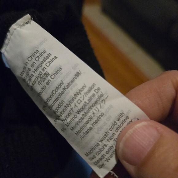 J crew sweater womens size large merino wool blend ruffle vneck sweater top - Picture 5 of 10